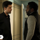 James Holden (Steven Strait) confronts Fred Johnson (Chad Coleman).